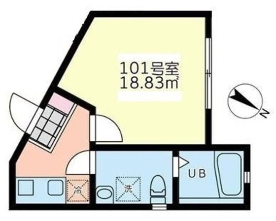 モンステラ羽沢の物件間取画像
